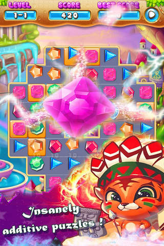 Jewels Match Deluxe: Hero Game Jem - náhled