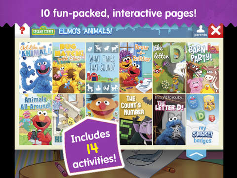 Elmo's Animals: A Sesame Street S'More App screenshot 2