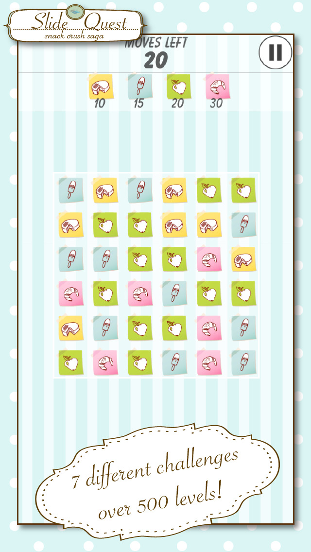Slide Quest: Match The Snacks screenshot 2