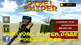 PixelSniper - Zombie Hunter Sniper Mini Survival Game screenshot 1