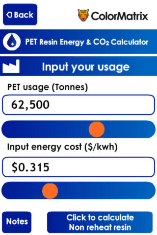 Energy & CO2 calculator for iPhone - náhled
