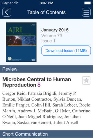 American Journal of Reproductive Immunology - náhled