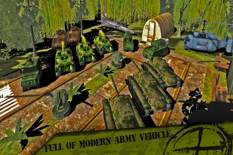 3D Parking and driving in Army training camp soldi - náhled