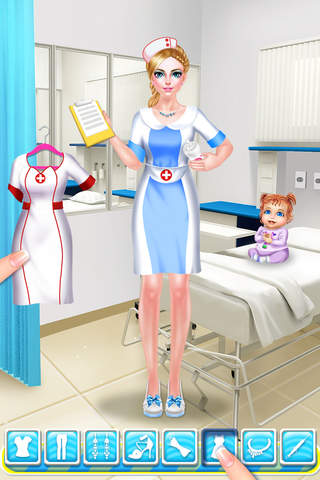 Nurse & Newborn Baby - Hospital Makeover & Dress U - náhled