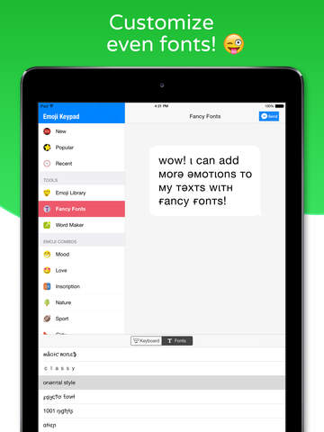 Emoji Keypad for Messenger - Free Emojis Keyboard, Stickers, Emoticons & Fonts for Your Messages screenshot 10