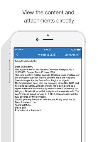 Winmail Opener - náhled
