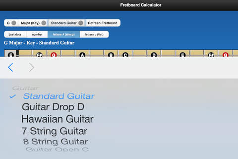 Fretboard Calculator - náhled