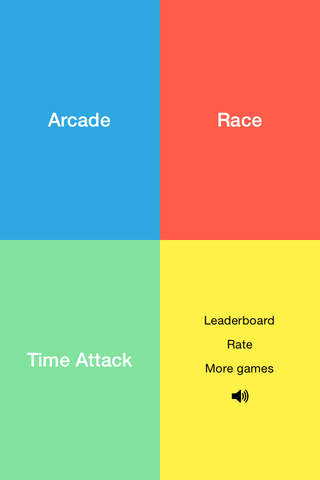 4 colors - tap red, green, blue and yellow colors - náhled