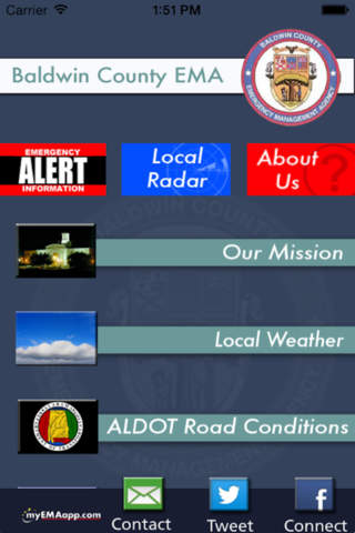 Baldwin County EMA App - náhled