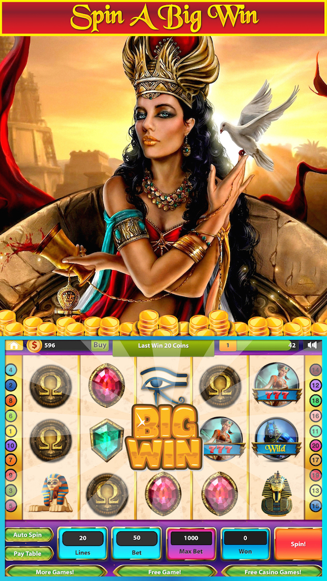 Treasures Of Egypt Free Slot Machine