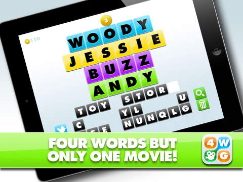 4 Word Movie Game HD - Find the link and guess the - náhled