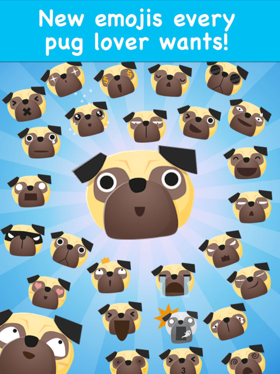 App Shopper: PugMoji - Pug Emoji Keyboard (Entertainment)