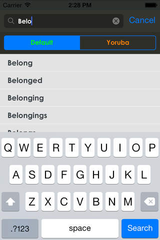 Yoruba Dictionary - náhled