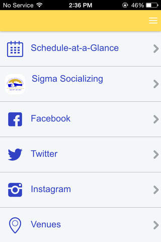 Sigma Gamma Rho NER App - náhled
