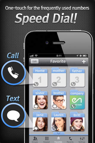 iGroup Contacts+Speed dial - náhled