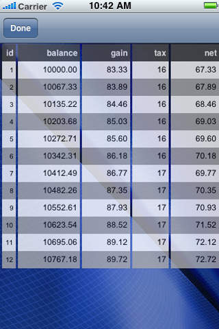Savings Calculator with Tax - náhled