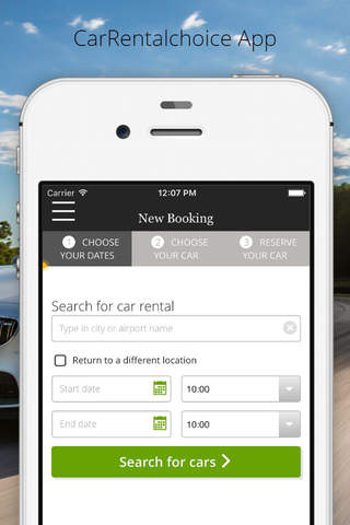 CarRentalchoice.com - Car Rental App - náhled