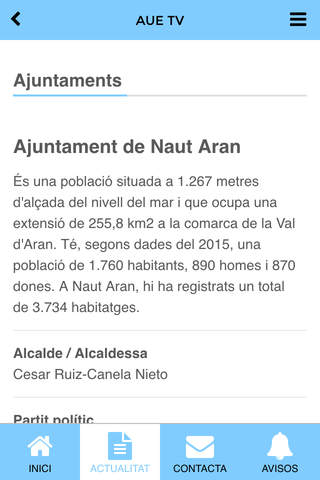 Aué TV - náhled