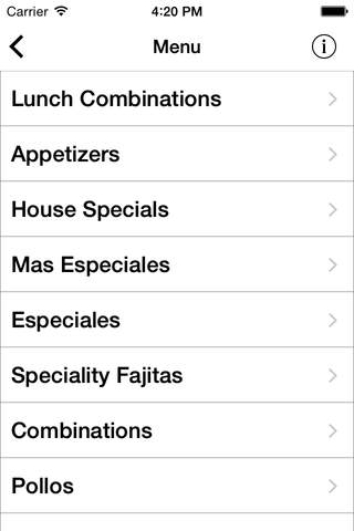 Margaritas Mexican Grill App - náhled