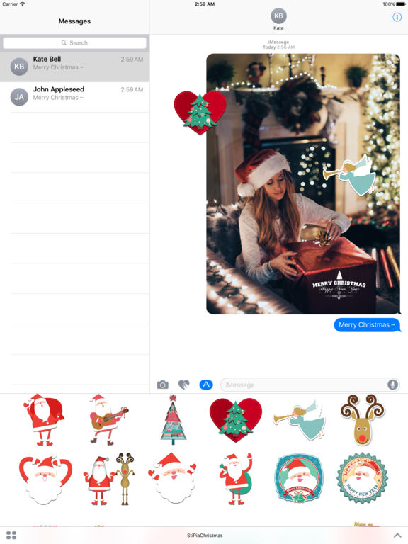 StiPia - Christmas Stickers screenshot 6