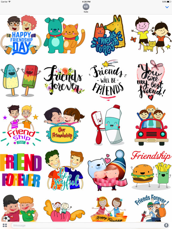 FriendshipMoji - Emojis for Friendship & Bonding screenshot 4