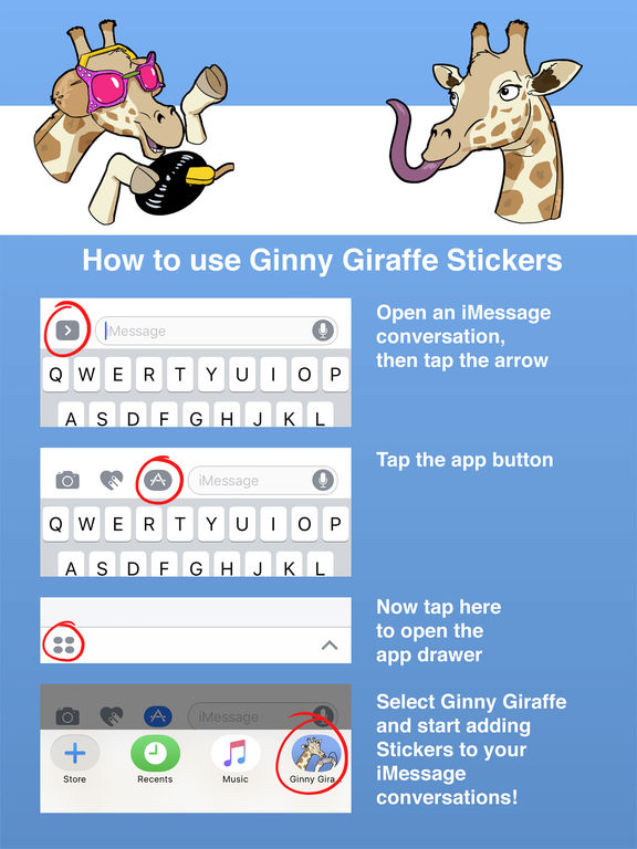 Ginny Giraffe: Animal Sticker Pack screenshot 6