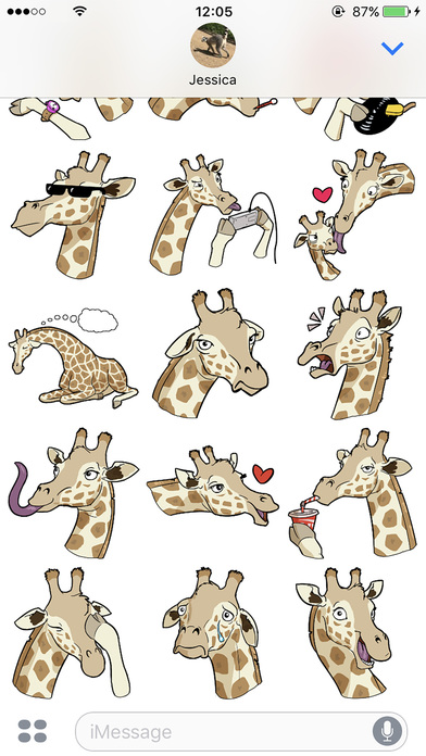 Ginny Giraffe: Animal Sticker Pack screenshot 4