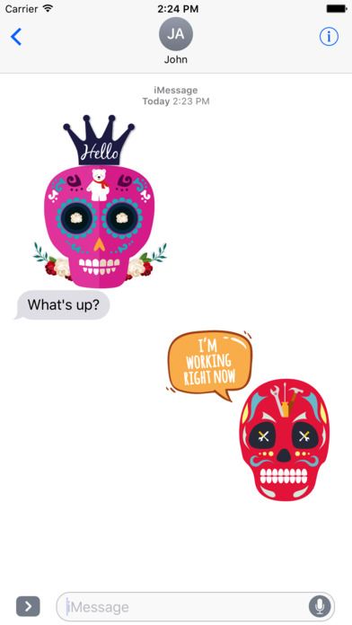 Animated Funny Skull Emoji screenshot 3