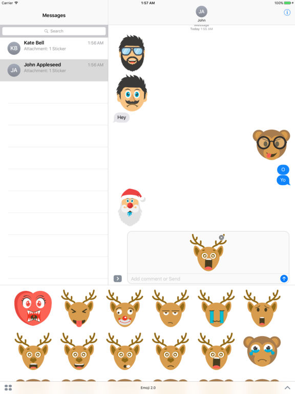 Emoji 2.0 - Extra Moji Stickers for iMessage screenshot 8