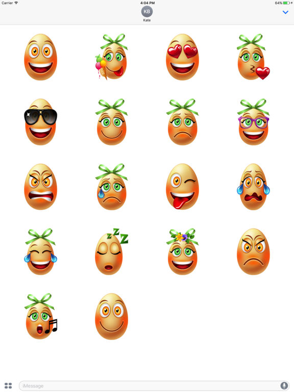 Easter Eggs Emoji Stickers for iMessage iPhone & iPad Game Reviews