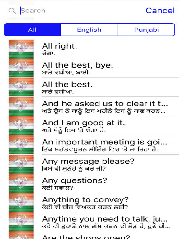Punjabi Phrases Diamond 4K Edition screenshot 4