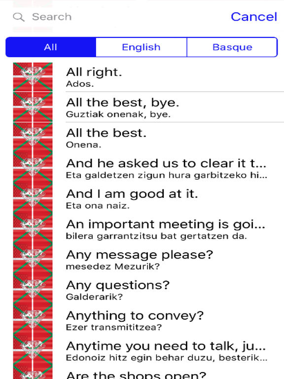 Basque Phrases Diamond 4K Edition screenshot 4