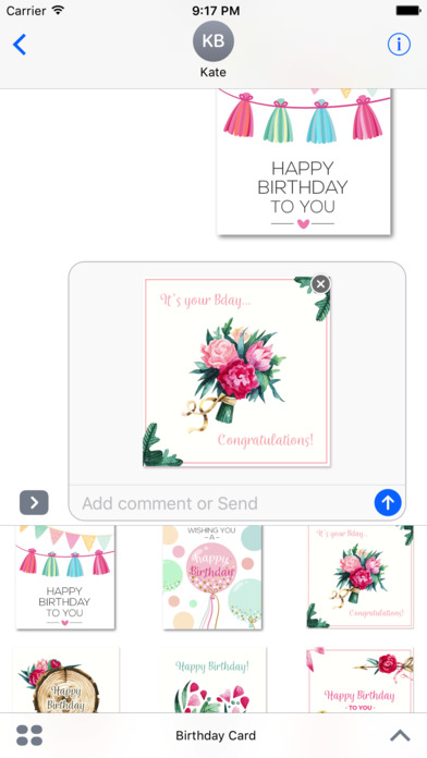 Birthday Card - All about Birthday Wishes Stickers screenshot 2