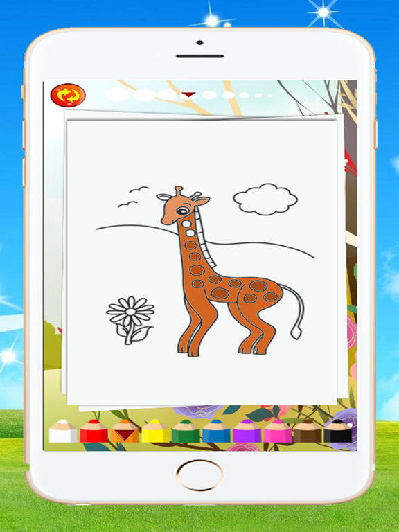 Download Magic Coloring Book Giraffe Zoo Game | Apps | 148Apps