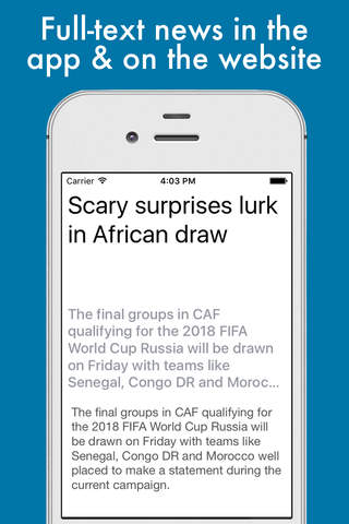 Football News - Worldwide Edition - náhled