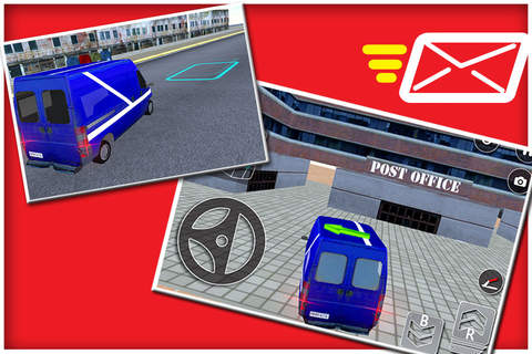 City Mail Delivery Van Sim 3D - náhled