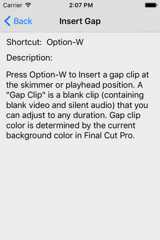 Shortcut: Final Cut Pro X Edition - náhled