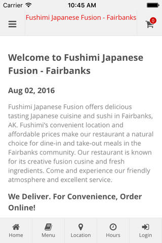 Fushimi Japanese Fusion - Fairbanks Online Orderin - náhled