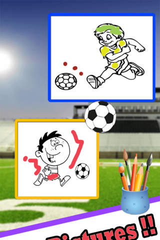 Cute Soccer Coloring Book - Drawing and Painting P - náhled