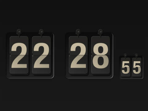 Flip Clock Dock Free - náhled