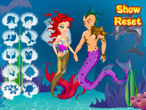 Mermaid Couple Dress Up - náhled