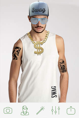SWAG Photo Booth - Thug Life Stickers for MSQRD Pr - náhled