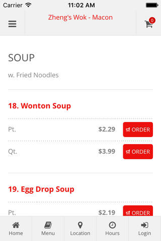 Zheng's Wok - Macon Online Ordering - náhled