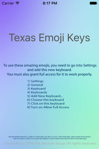 Texas Emoji Keyboard Pro - náhled