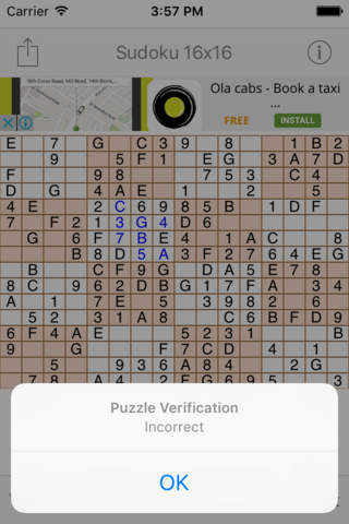 Sudoku 16x16 Game - náhled
