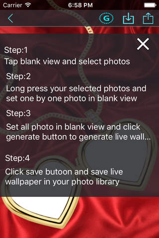 Live Wallpapers - Live Love Locket Wallpapers 2016 - náhled