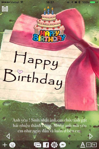 Happ Birthday Card - Chúc Mừng Sinh Nhật - 2017 - náhled