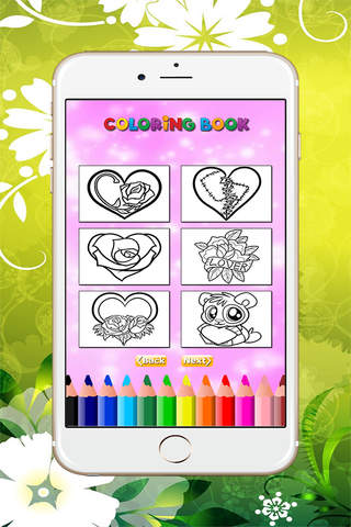 The Valentines Coloring Book: Learn to color and d - náhled