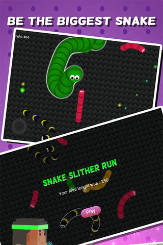 Snake Running Games - Hungry Battle Worm Eat Color - náhled