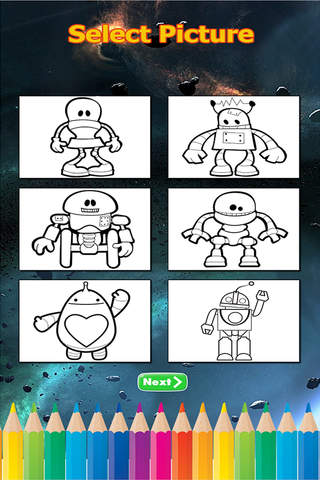 Robot Coloring Book For Kids - náhled